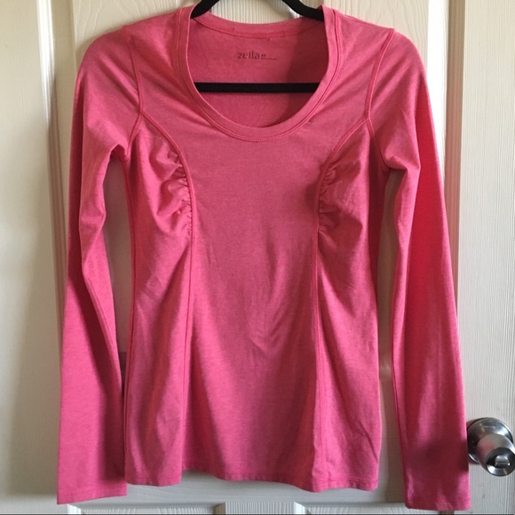 Zella Tops - Zella Long Sleeve Coral Top Size XS